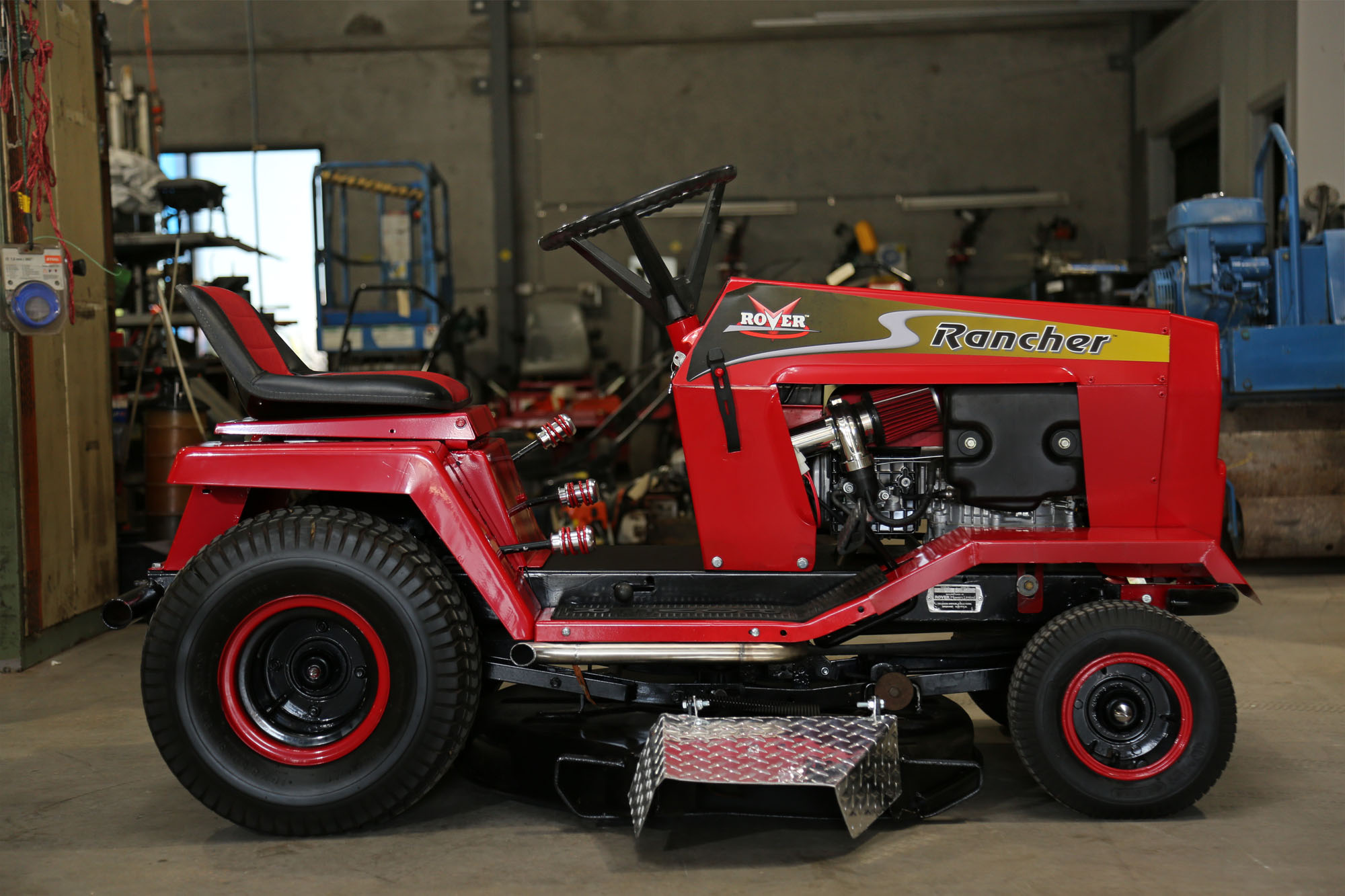 Rover rancher ride on mower new arrivals